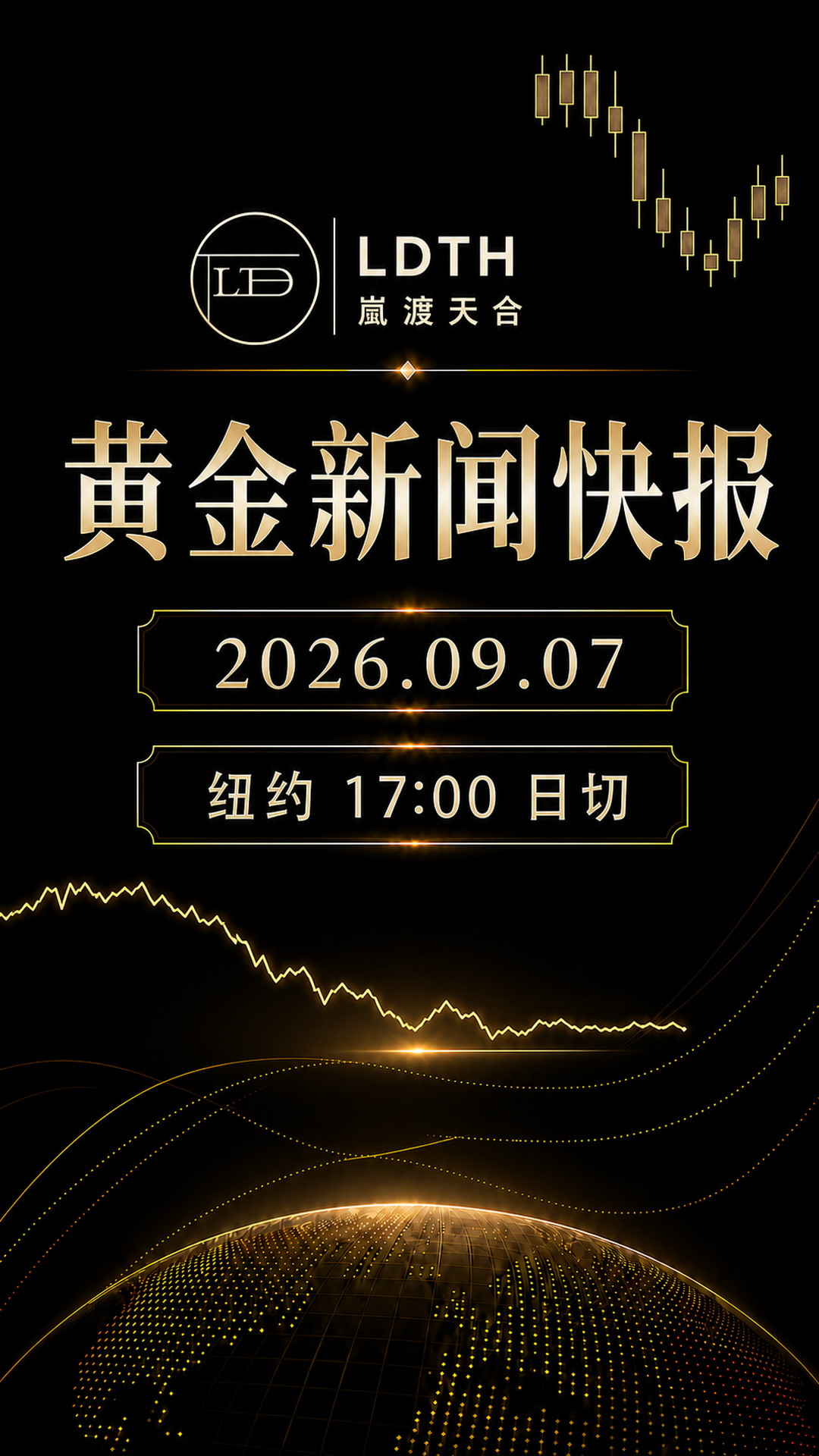 LDTH 黄金新闻快报 2026年9月7日纽约收盘版海报